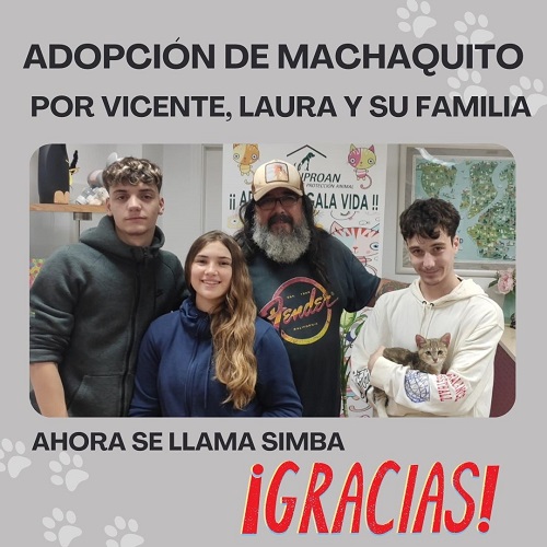 ¡Machaquito adoptado!